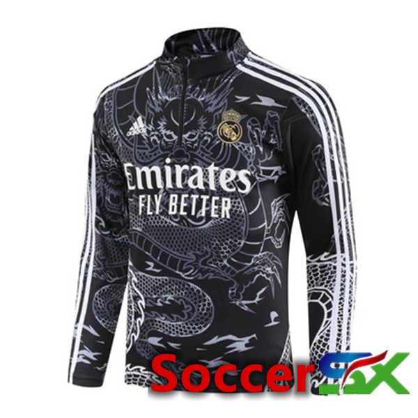 Real Madrid Training Sweatshirt Black 2023/2024