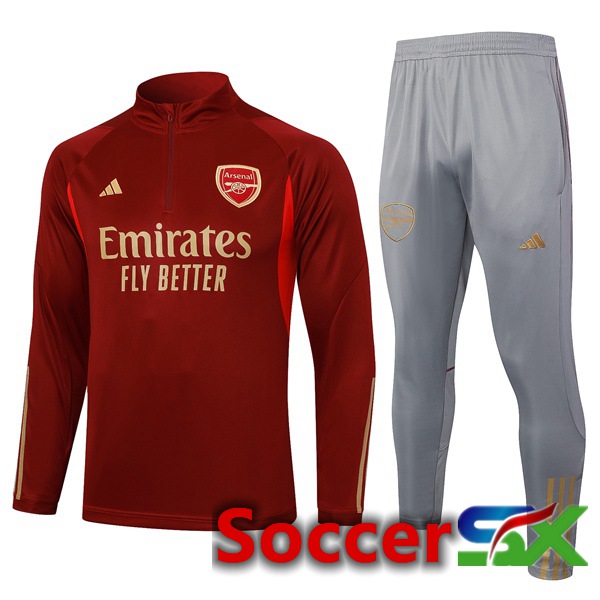 Arsenal Training Tracksuit Suit Red 2023/2024