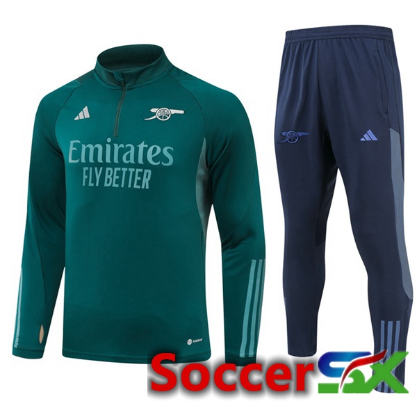 Arsenal Training Tracksuit Suit Green 2023/2024