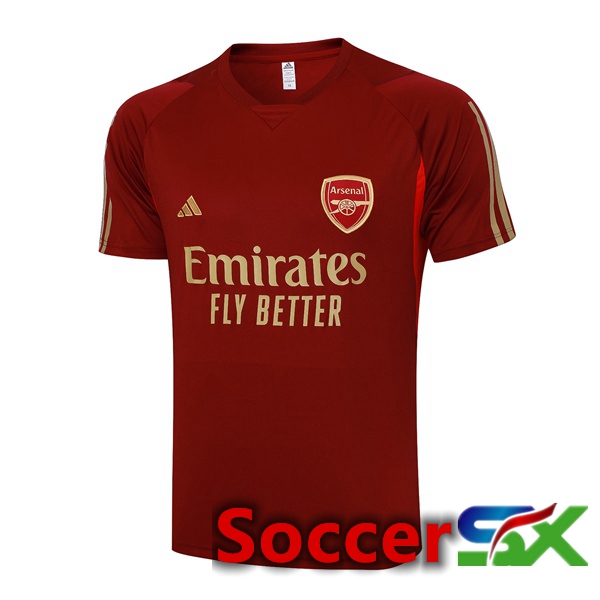 Arsenal Training T Shirt Red 2023/2024