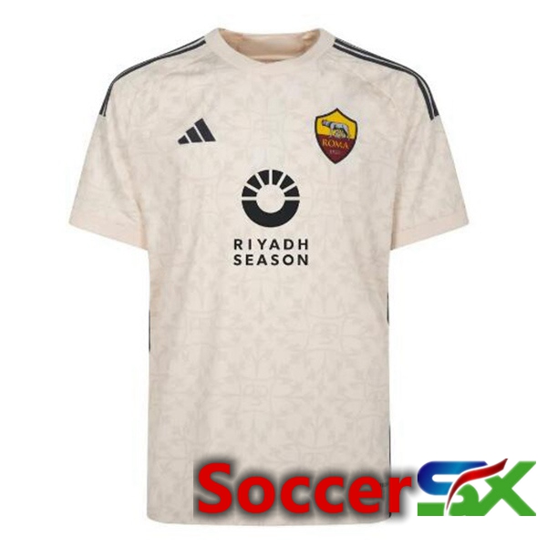 AS Roma RIYADH SEASON Soccer Jersey Away Yellow 2023/2024