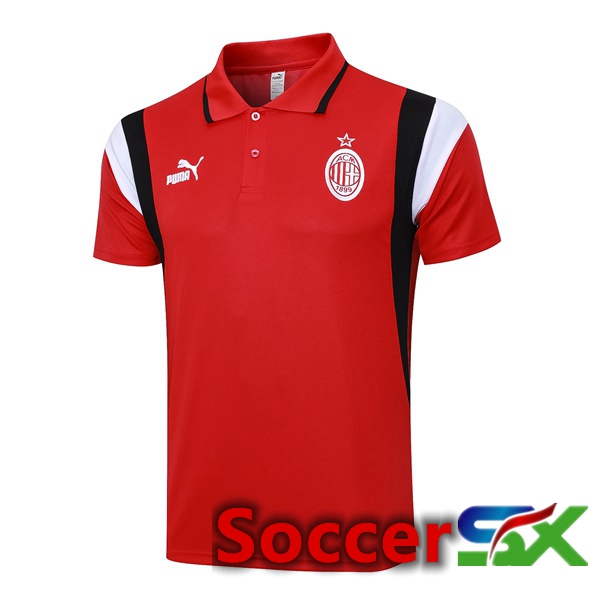 AC Milan Soccer Polo Red 2023/2024