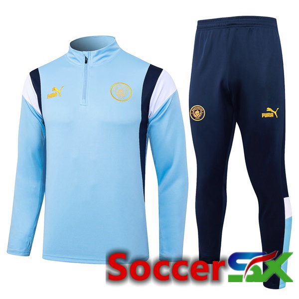 Manchester City Training Tracksuit Suit Blue 2023/2024