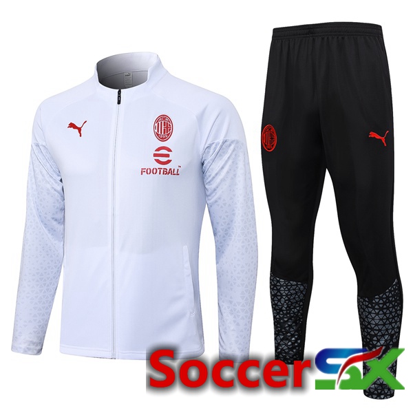 AC Milan Training Jacket Suit White 2023/2024