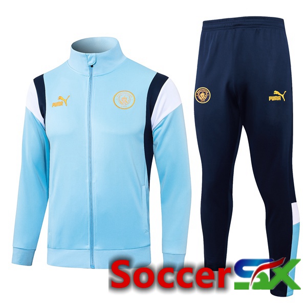 Manchester City Training Jacket Suit Blue 2023/2024