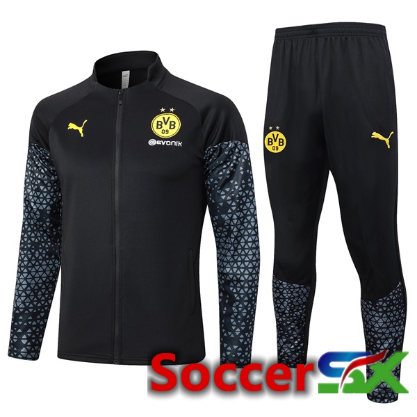 Dortmund BVB Training Jacket Suit Black 2023/2024