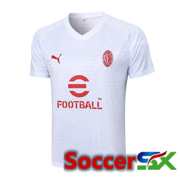 AC Milan Training T Shirt White 2023/2024