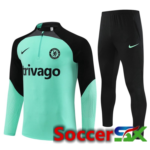 FC Chelsea Training Tracksuit Suit Green 2023/2024