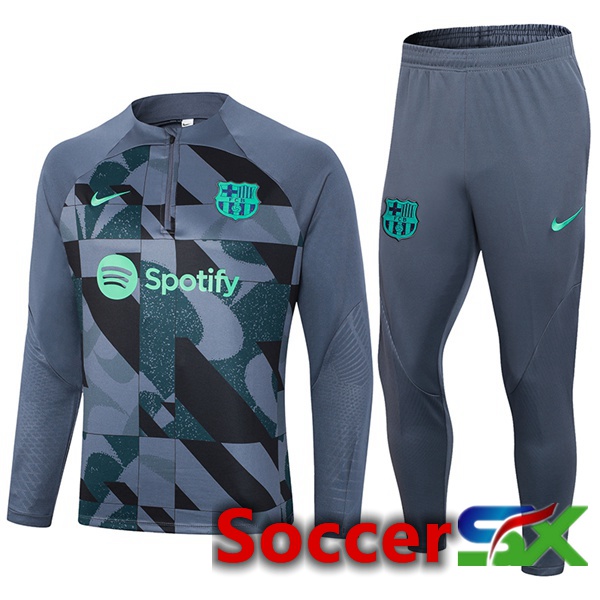 FC Barcelona Training Tracksuit Suit Grey 2023/2024