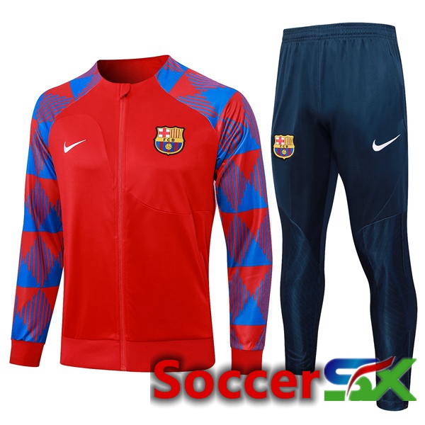 FC Barcelona Training Jacket Suit Red Blue 2023/2024