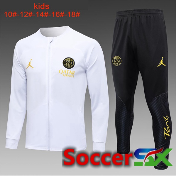 Paris PSG Kids Training Tracksuit SuitWhite 2023/2024