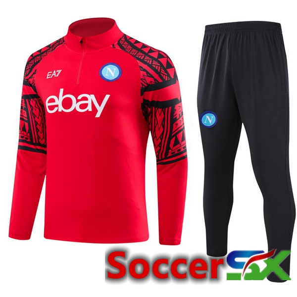 SSC Napoli Training Tracksuit Suit Red 2023/2024