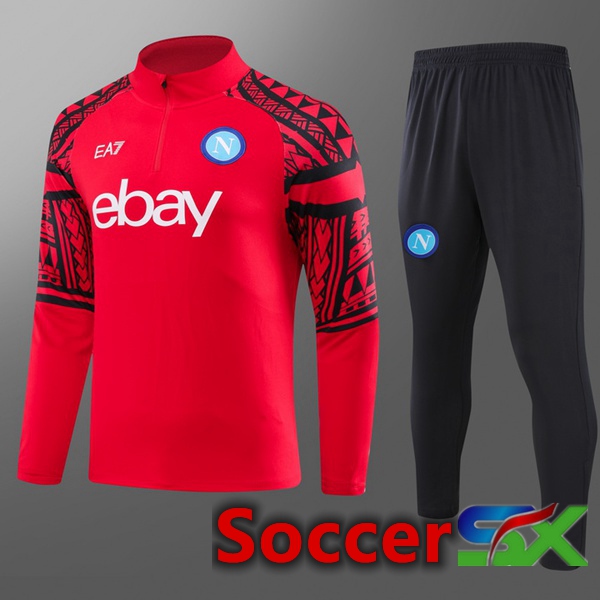 SSC Napoli Kids Training Tracksuit SuitRed 2023/2024