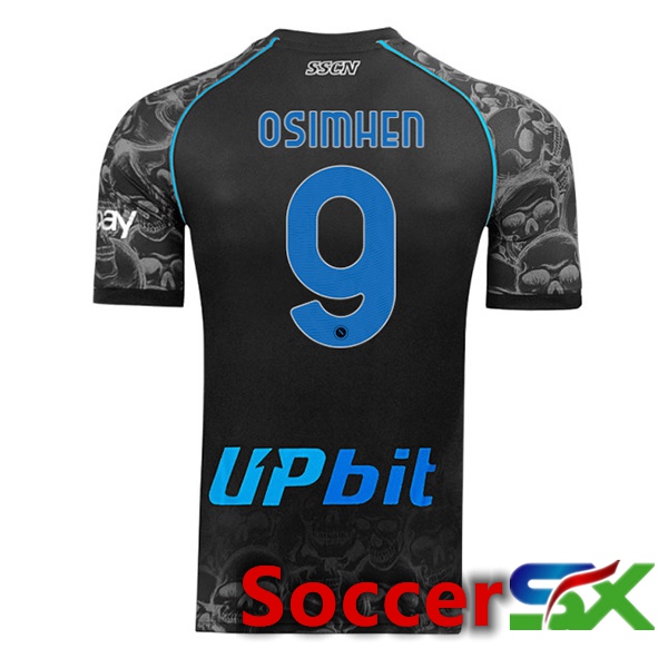 SSC Napoli (Victor Osimhen 9) Halloween Jersey Black 2023/2024