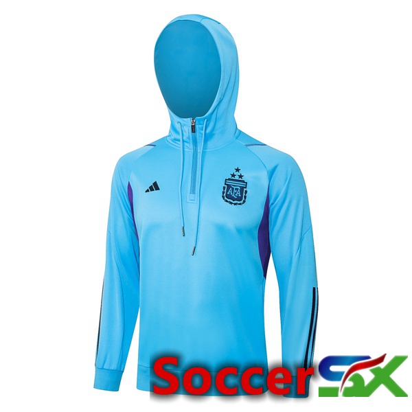 Argentina Training Sweatshirt Hoodie Blue 2023/2024