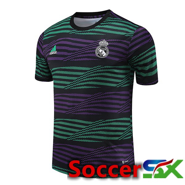 Real Madrid Training T Shirt Black Green 2023/2024