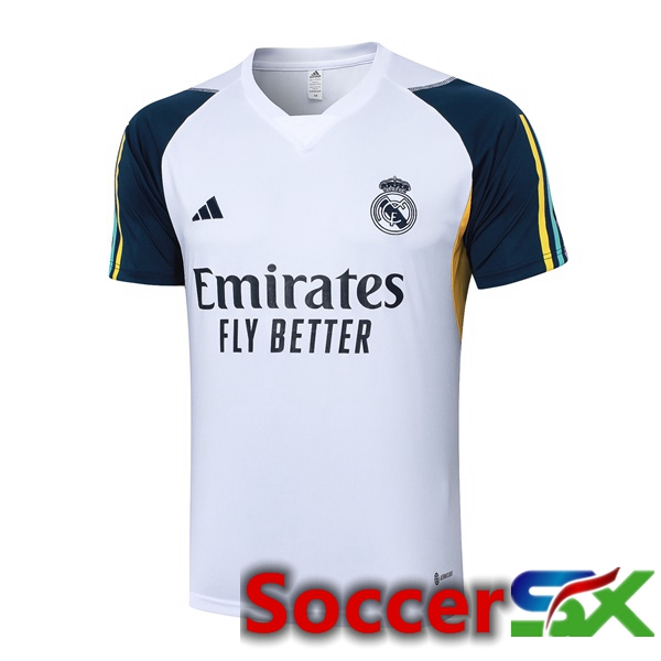 Real Madrid Training T Shirt White 2023/2024