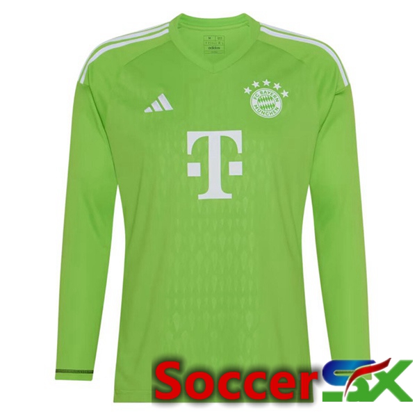 Bayern Munich Soccer Jersey Goalkeeper Long sleeve Green 2023/2024