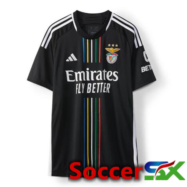 S.L Benfica Soccer Jersey Away Black 2023/2024