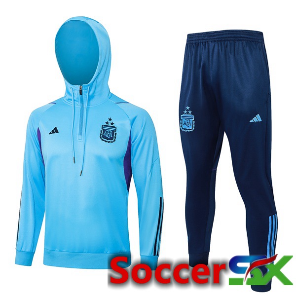 Argentina Training Tracksuit Hoodie Blue 2023/2024