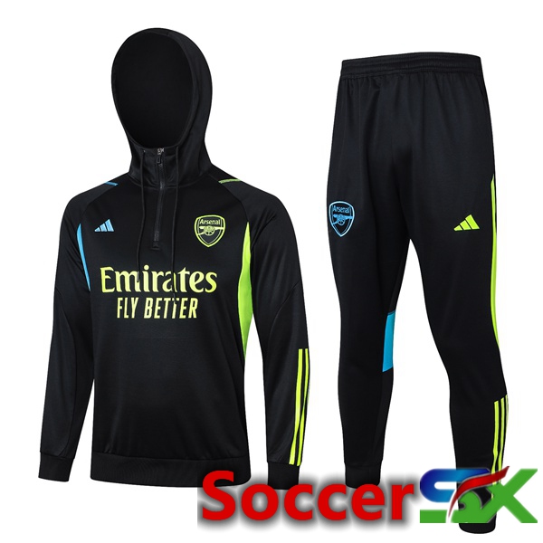 Arsenal Training Tracksuit Hoodie Black 2023/2024