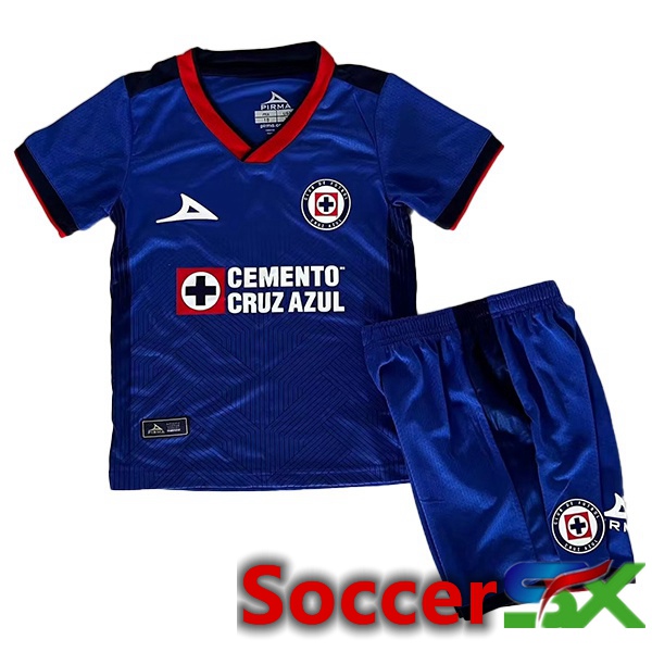 Cruz Azul Kids Soccer Jersey Home Blue 2023/2024