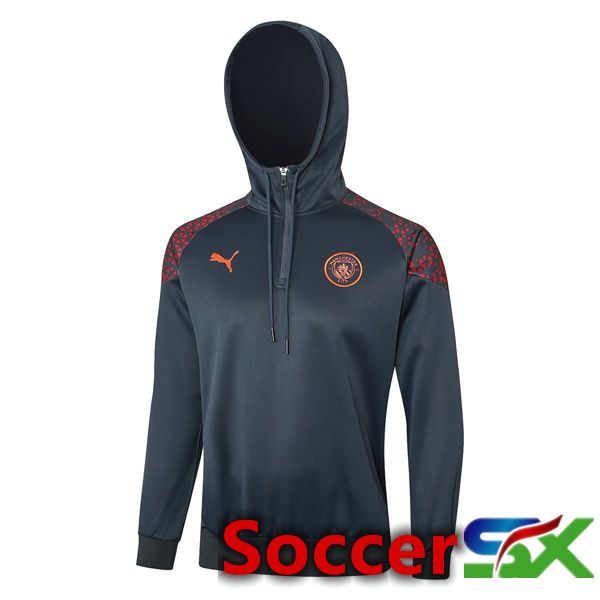 Manchester City Training Sweatshirt Hoodie Grey 2023/2024
