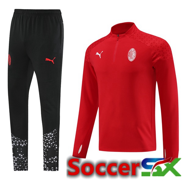 AC Milan Training Tracksuit Suit Red 2023/2024