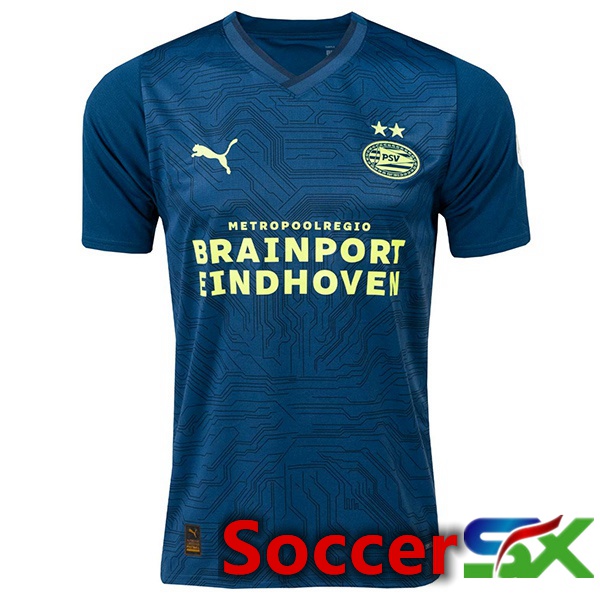 PSV Eindhoven Soccer Jersey Third Blue Royal 2023/2024