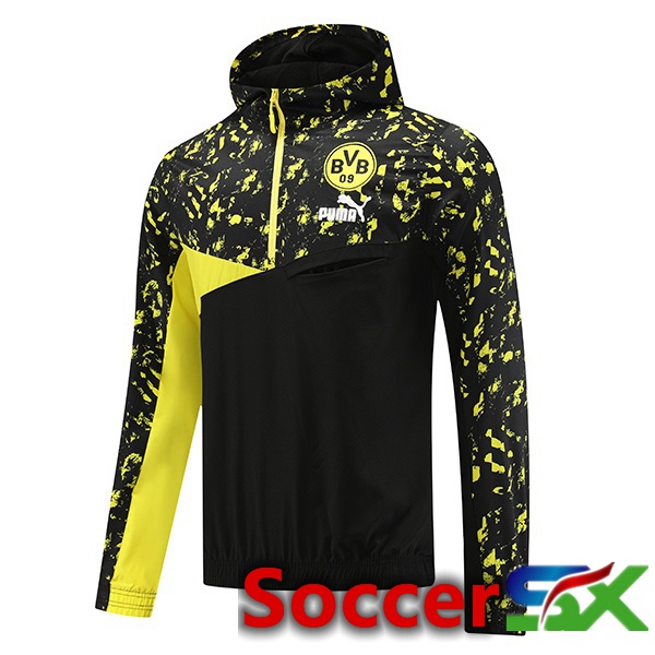 Dortmund BVB Training Jacket Windbreaker Black Yellow 2023/2024
