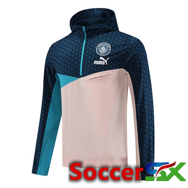 Manchester City Training Jacket Windbreaker Blue Pink 2023/2024