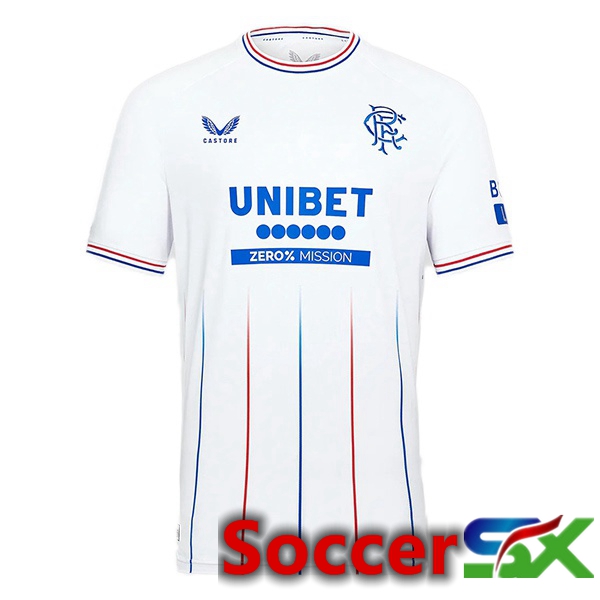 Rangers FC Soccer Jersey Away White 2023/2024