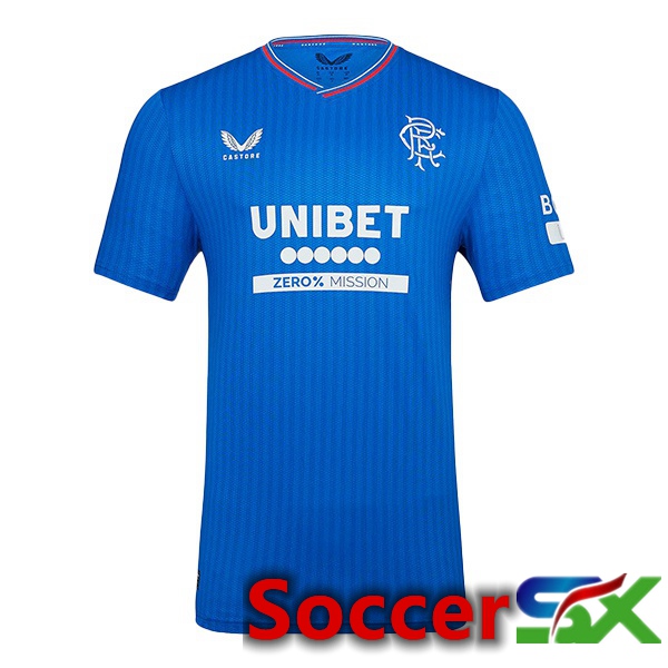 Rangers FC Soccer Jersey Home Blue 2023/2024