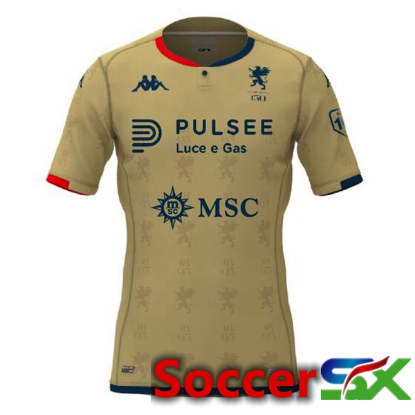 Genoa CFC Soccer Jersey Third Yellow 2023/2024