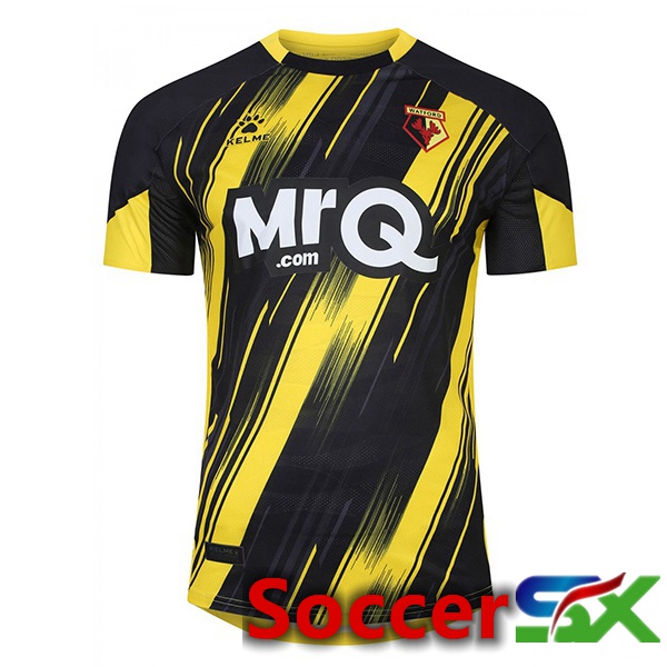 Watford FC Soccer Jersey Home Yellow Black 2023/2024