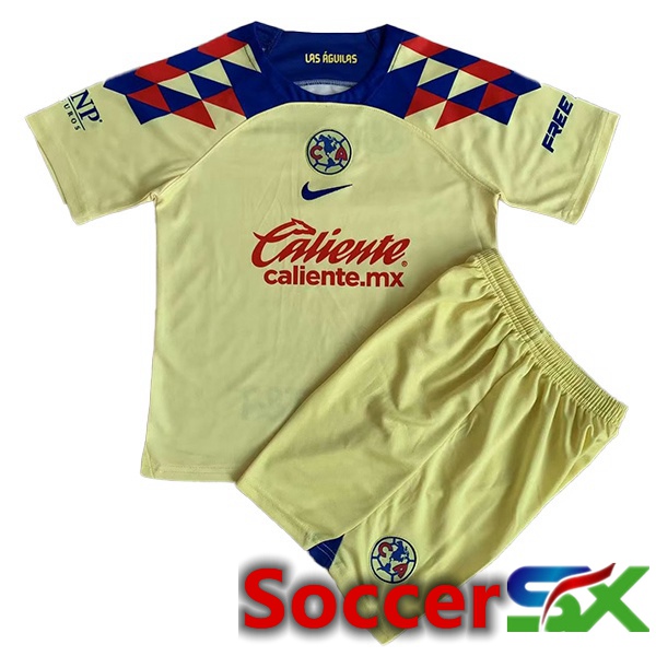 Club America Kids Soccer Jersey Home Yellow 2023/2024