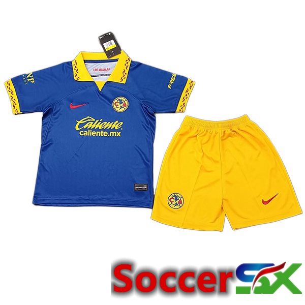 Club America Kids Soccer Jersey Away Blue 2023/2024