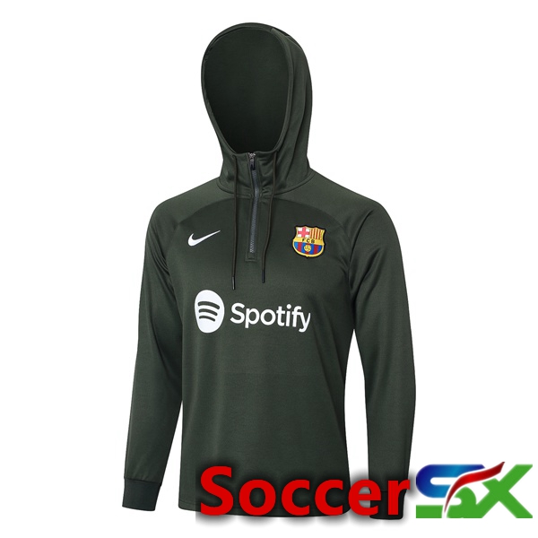 FC Barcelona Training Sweatshirt Hoodie Green 2023/2024