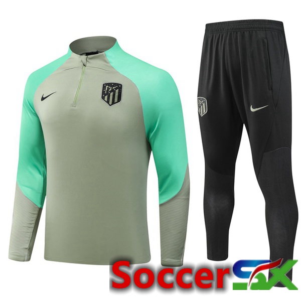 Atletico Madrid Training Tracksuit Suit Green 2023/2024