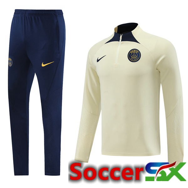 Paris PSG Training Tracksuit Suit Yellow 2023/2024