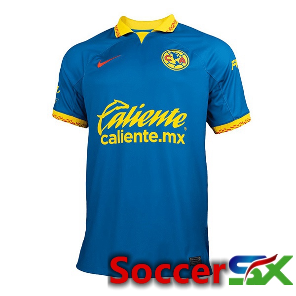 Club America Soccer Jersey Away Blue 2023/2024