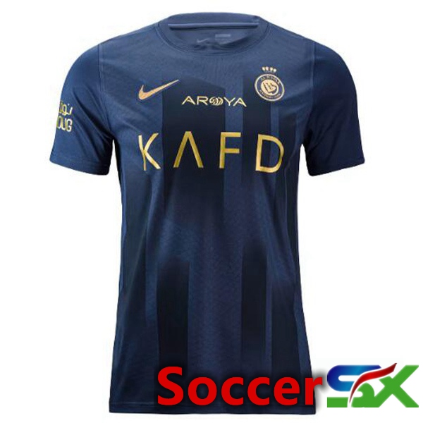 Al-Nassr FC Soccer Jersey Away Blue 2023/2024