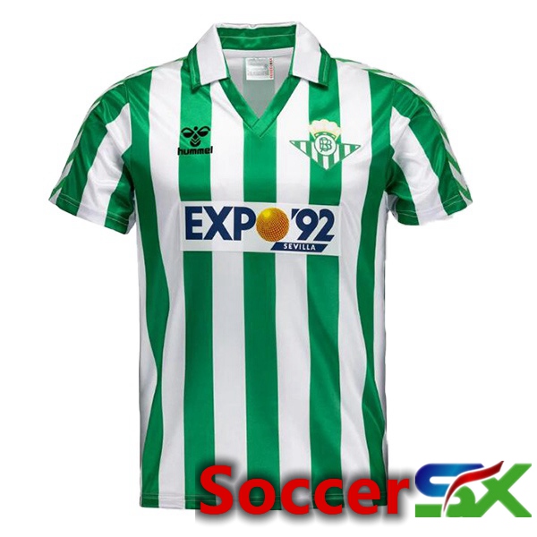 Real Betis Retro Soccer Jersey Home Green 1988-1989