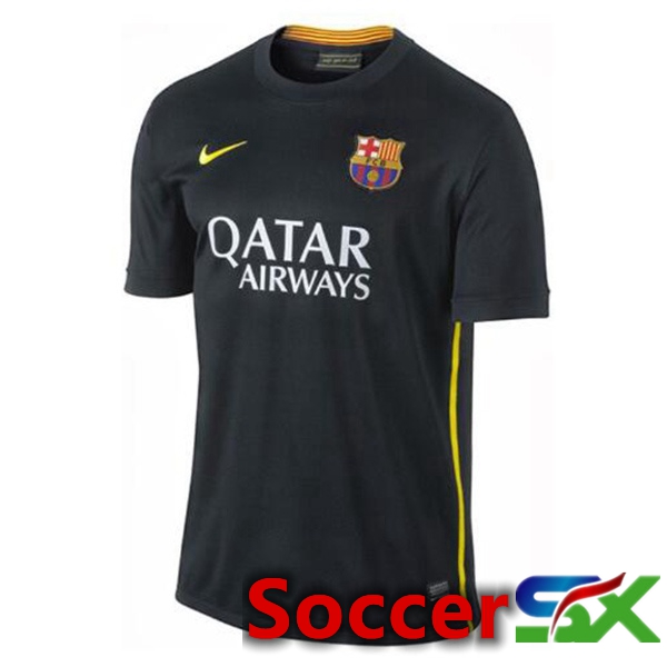 FC Barcelona Retro Soccer Jersey Third Black 2013-2014