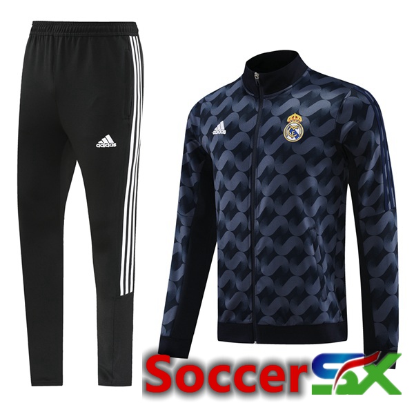 Real Madrid Training Jacket Suit Blue Royal 2024/2025