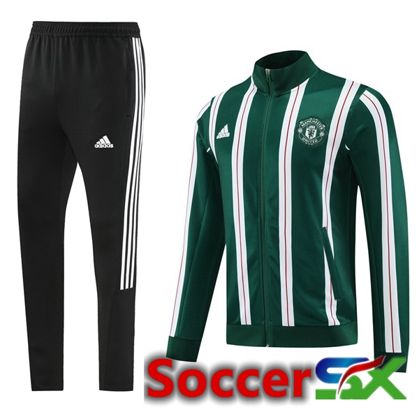 Manchester United Training Jacket Suit Green White 2024/2025