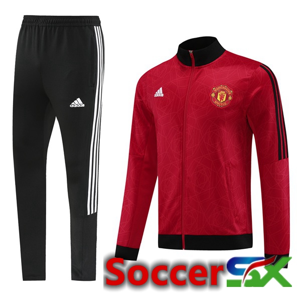 Manchester United Training Jacket Suit Red 2024/2025