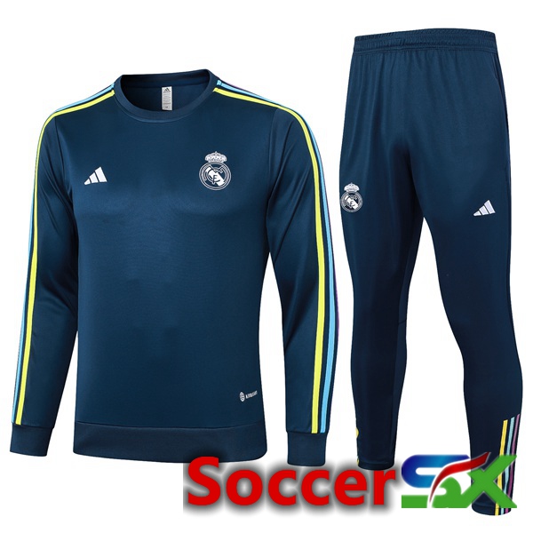 Real Madrid Training Tracksuit Suit Blue Royal 2024/2025