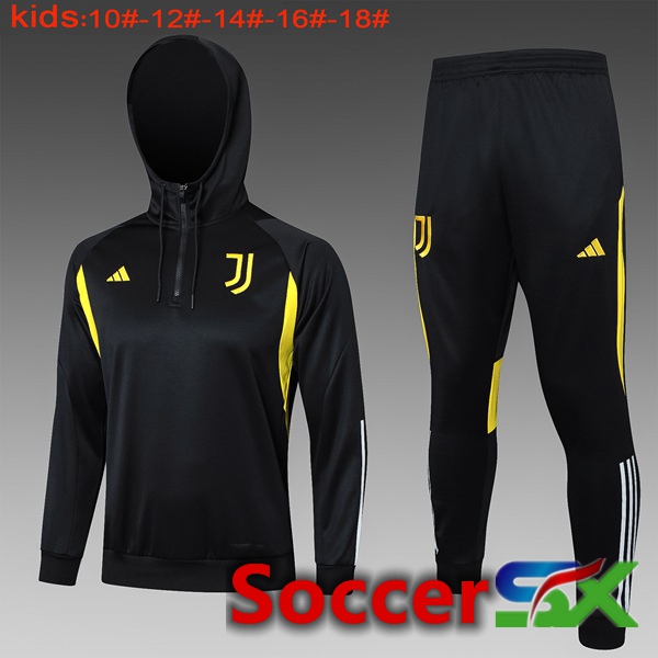 Juventus Training Tracksuit Hoodie Kids Black 2024/2025