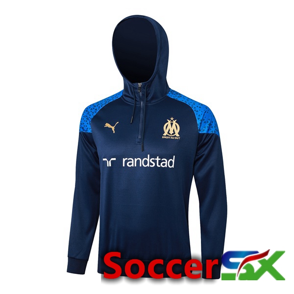 Marseille OM Training Sweatshirt Hoodie Blue Royal 2024/2025